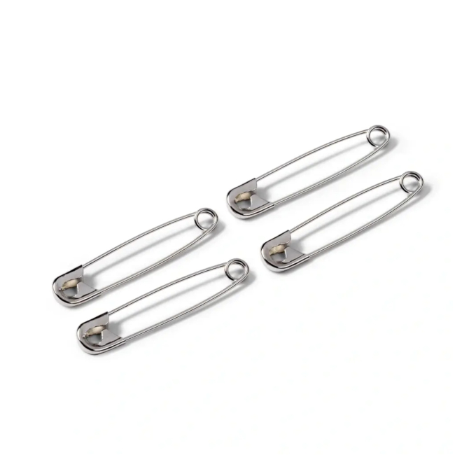 Veiligheidsspelden zilver, 34 mm
