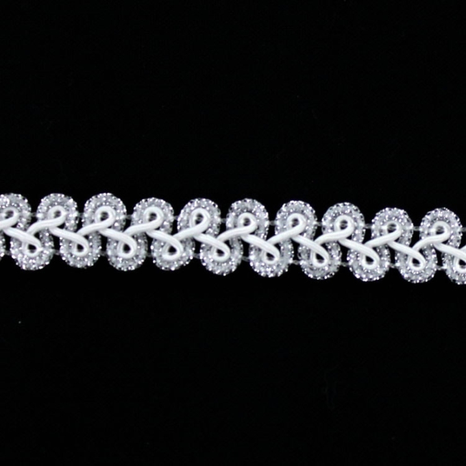 passementenboord Silver 1,2 cm