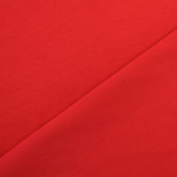Single-Stretch katoen uni, rood