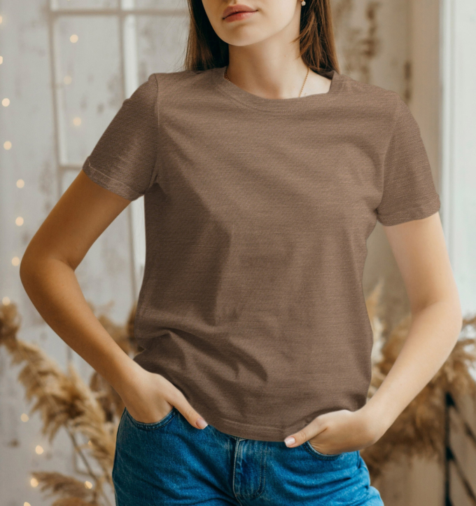 Soft Stretch Punta di Roma jersey, bruin