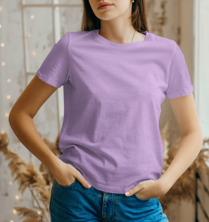Tissu jersey punta di roma romanite stretch doux, lilas