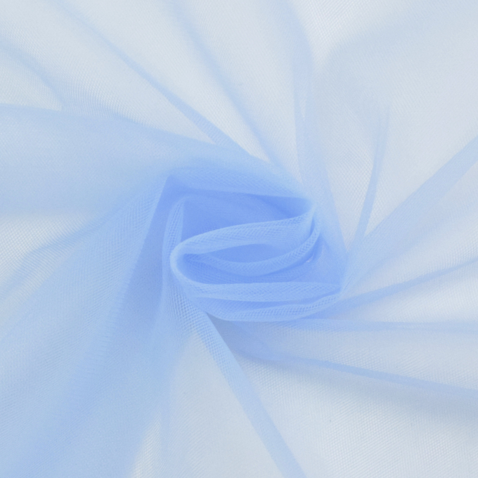 Tissu tulle souple stretch, bleu clair
