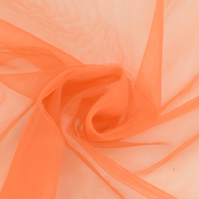 Tissu tulle souple stretch, cuivre