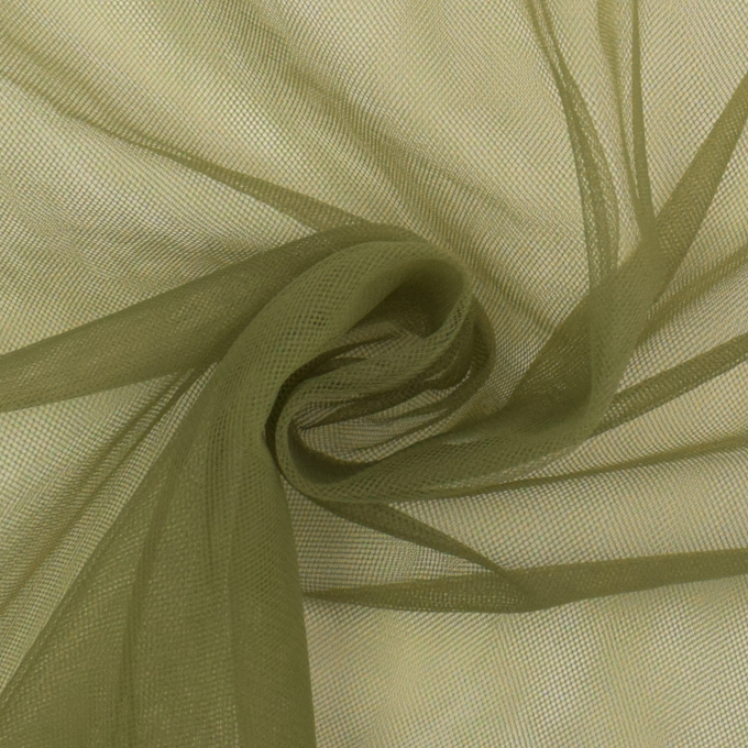 Soft Stretch tule, olijfgroen