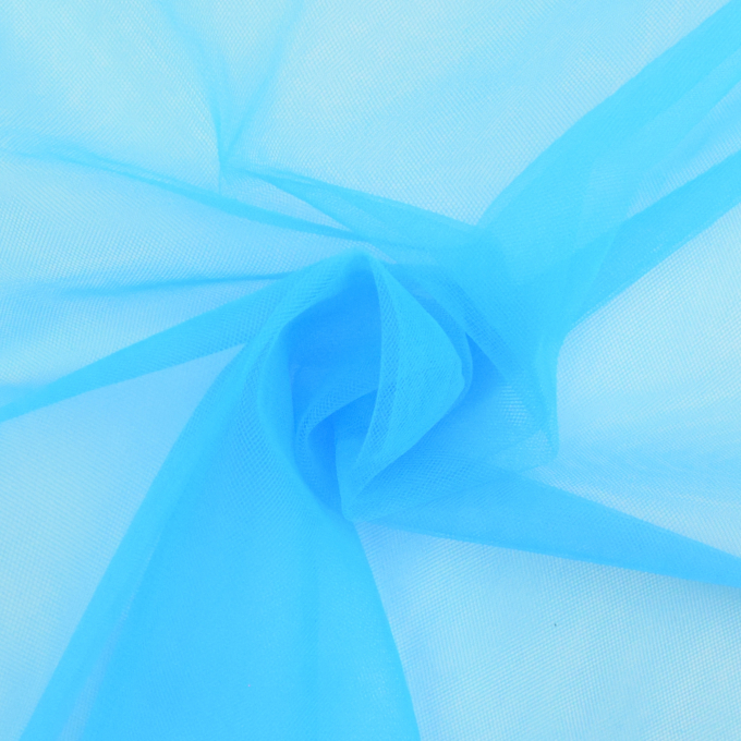 Tissu tulle souple stretch, turquoise