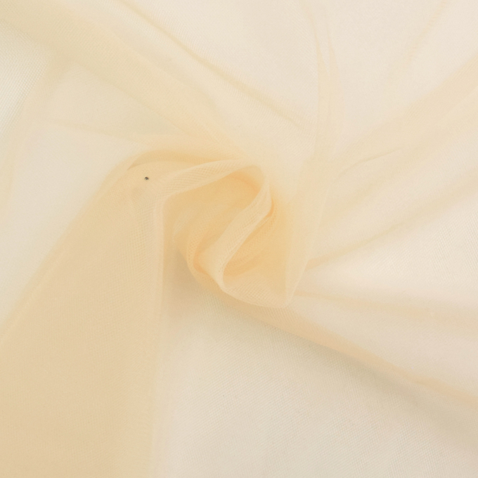 Tissu tulle souple stretch, blanc vanille