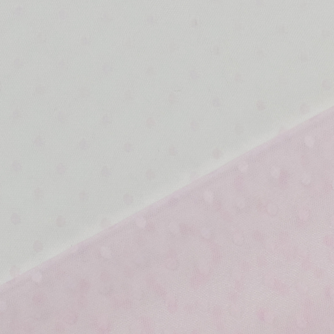 Tissu tulle souple à pois Dots, rose clair