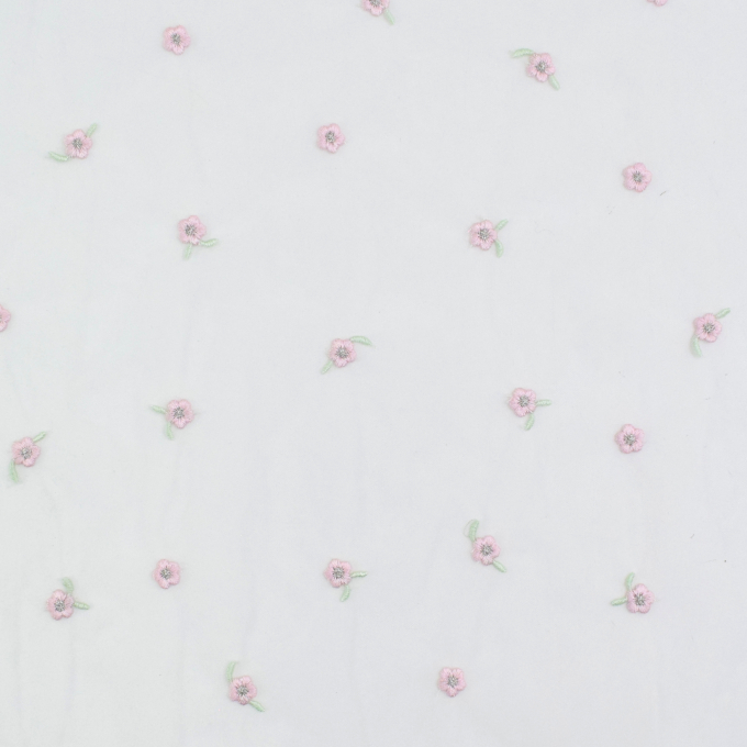 Soft-lace Embroidery Flowers, white