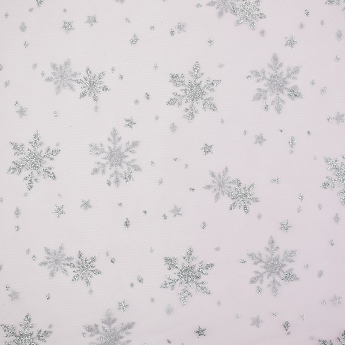 Soft tule frozen chrystals, roze