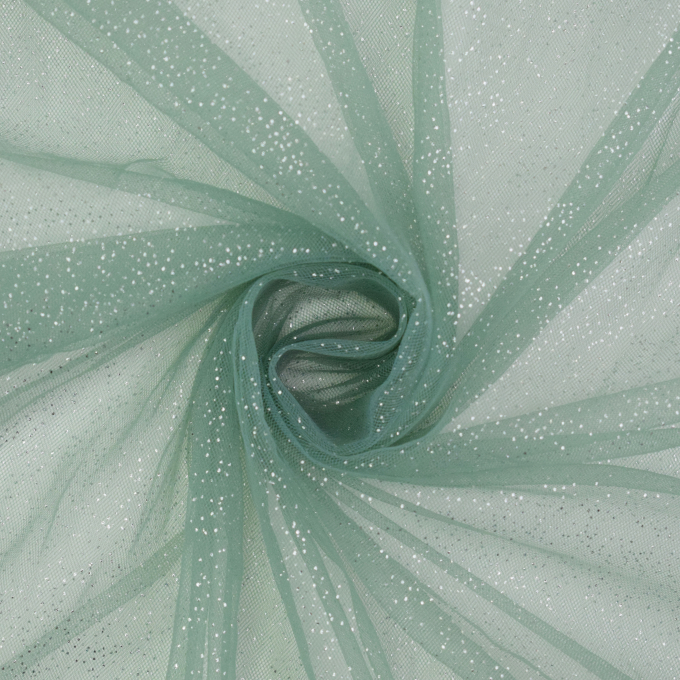 Soft tule glitter, oudgroen