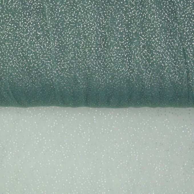 Soft tule glitter, oudgroen