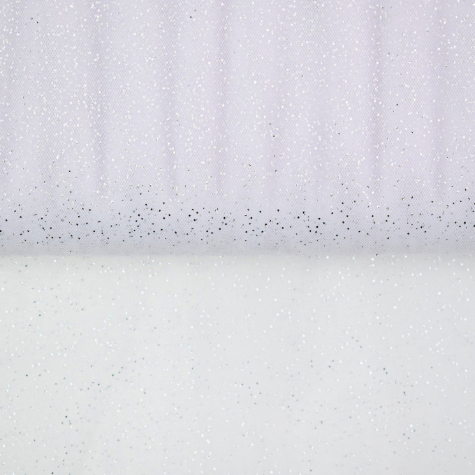 Soft tule glitter, wit