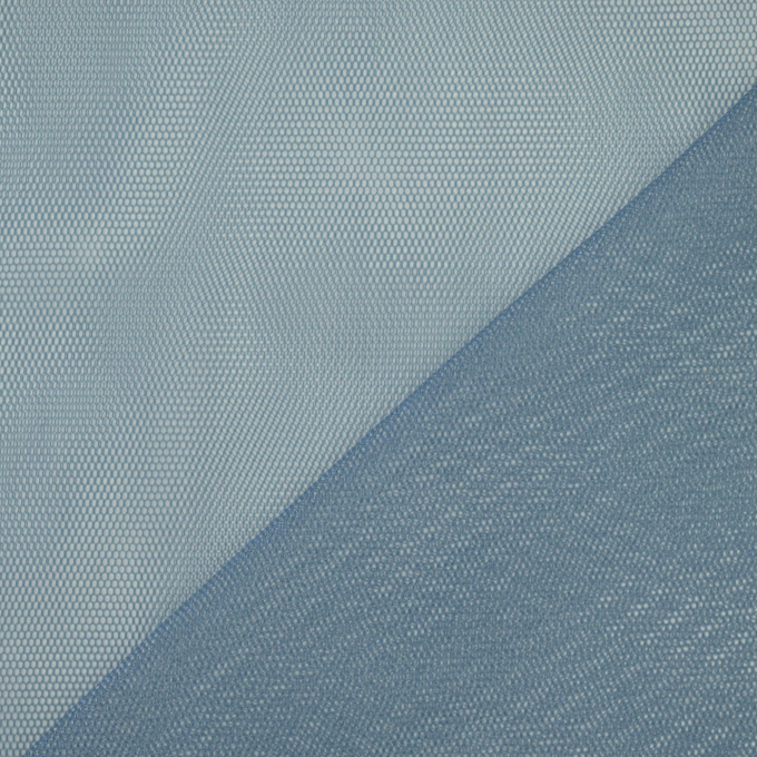 Tissu tulle souple, bleu denim