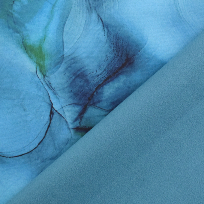 Softshell Flowing Ink, turquoise