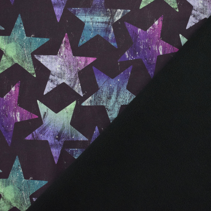 Softshell Stars, aubergine purple