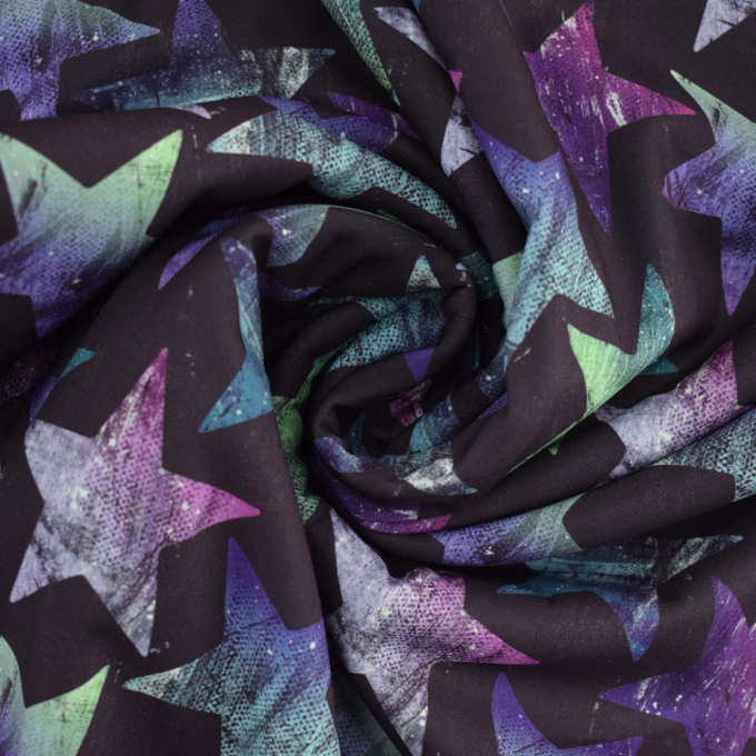 Softshell Stars, aubergine purple