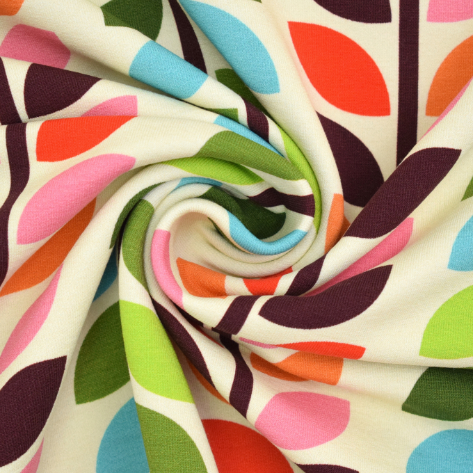 Sweatshirtstof Albstoffe Hamburger Liebe Beetles & Bugs Moonflower, vanille