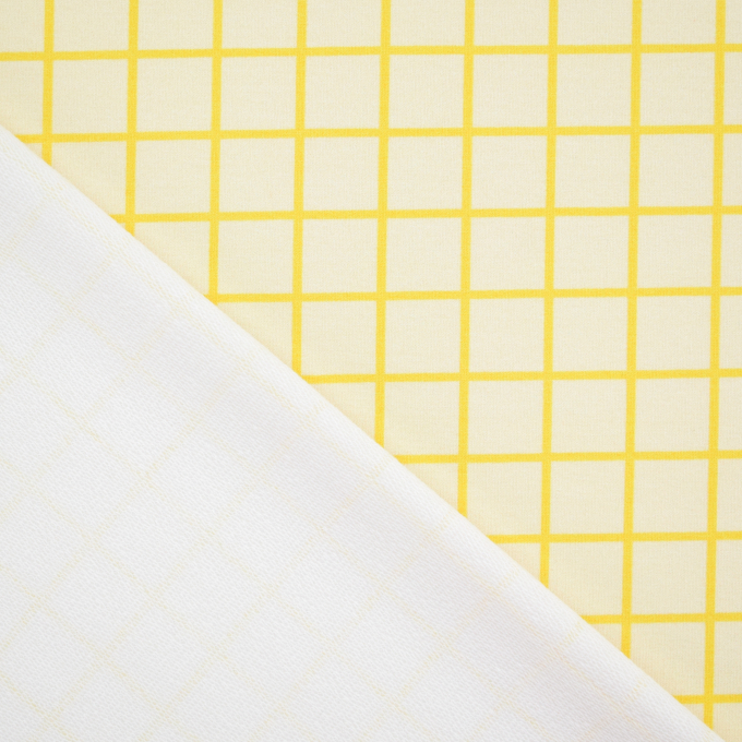 Tissu sweat léger bio Albstoffe Hamburger Liebe Beetles & Bugs Grids, jaune