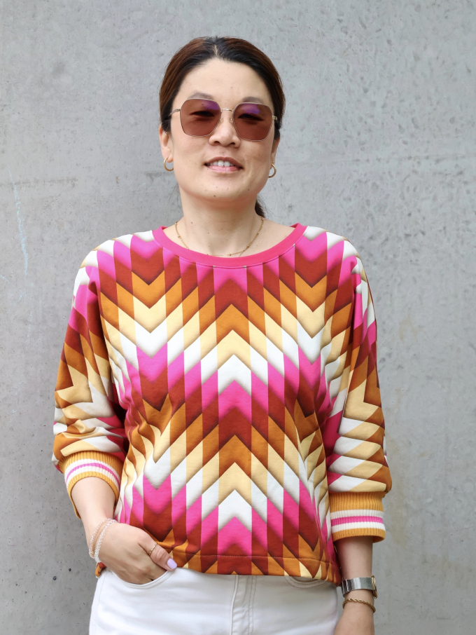 Tissu sweat léger bio Albstoffe Hamburger Liebe Western Fairy Tales Homecoming, rose fuchsia