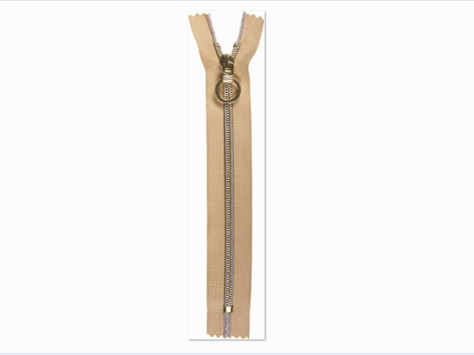 Fermeture éclair spirale non séparable 20 cm doré