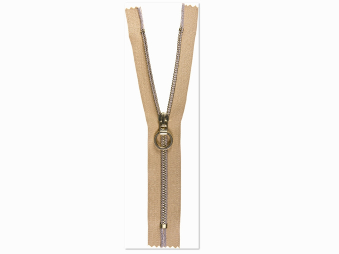 Fermeture éclair spirale non séparable 20 cm doré