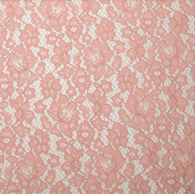 Spitzenstoff Blüten, rosé