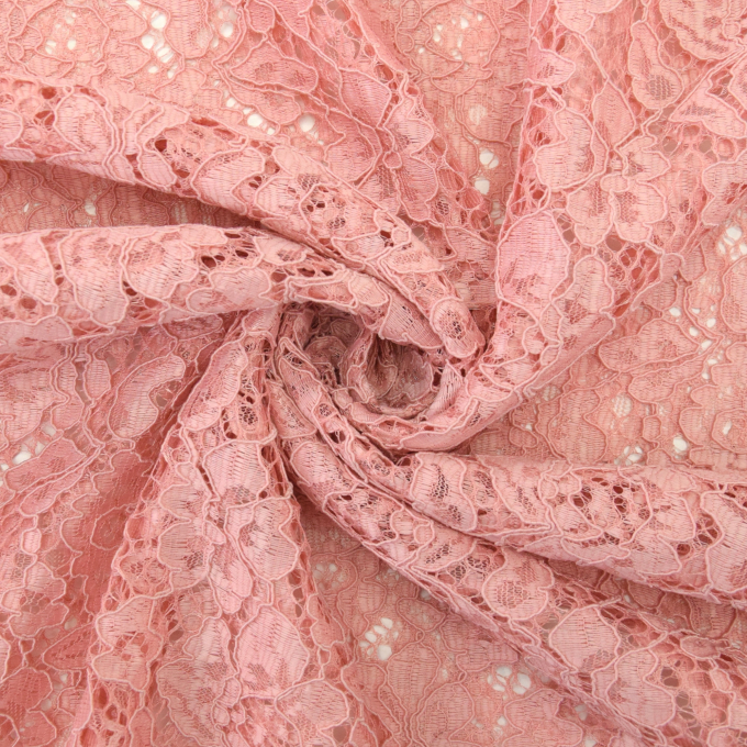 Spitzenstoff Blüten, rosé