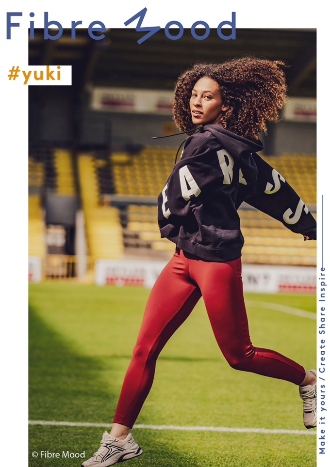 Tissu jersey technique sport Fibre Mood, rouge foncé