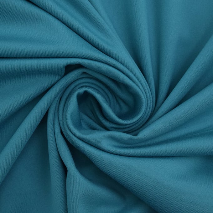 Tissu jersey technique sport, bleu pétrole