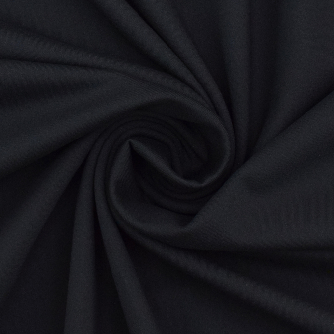 Tissu jersey technique sport, noir