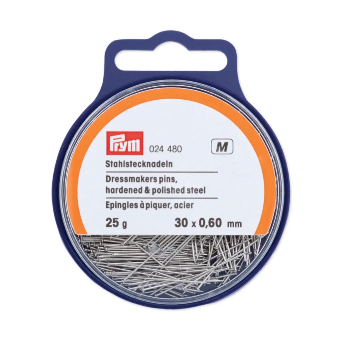 Épingles couture Prym, 30x0,60mm, acier