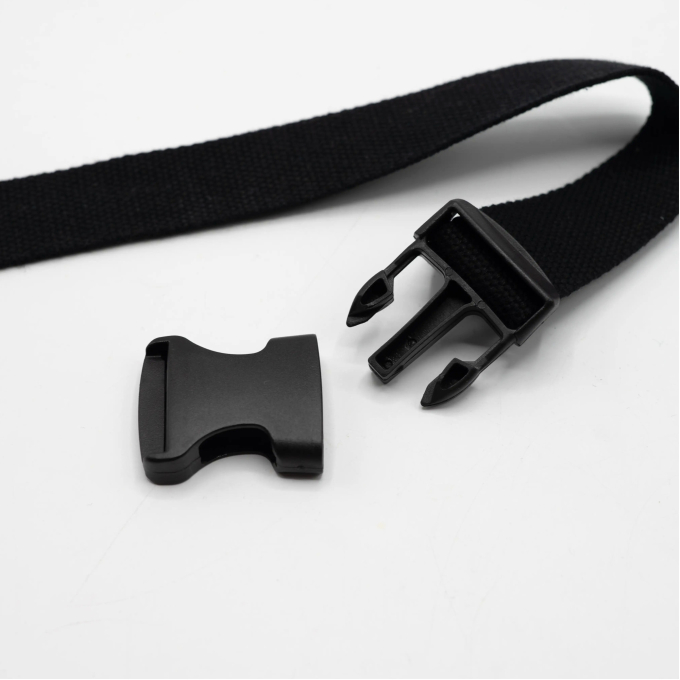 Klikgespen 30 mm, zwart