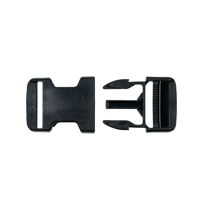 Fermoir clip plastique 30mm boucle Bouclip, bleu foncé