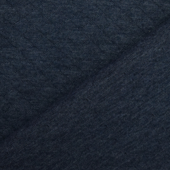 Sweatshirt gestikt wafelpatroon, donkerblauw