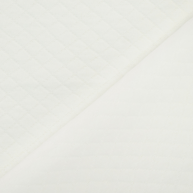 Sweatshirt quilted waffle, ecru