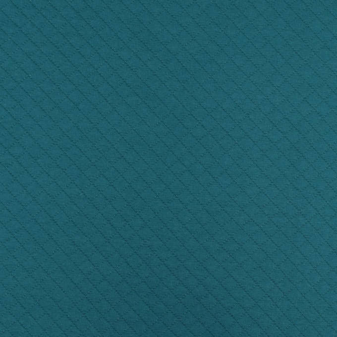 Tissu sweat matelassé, bleu pétrole