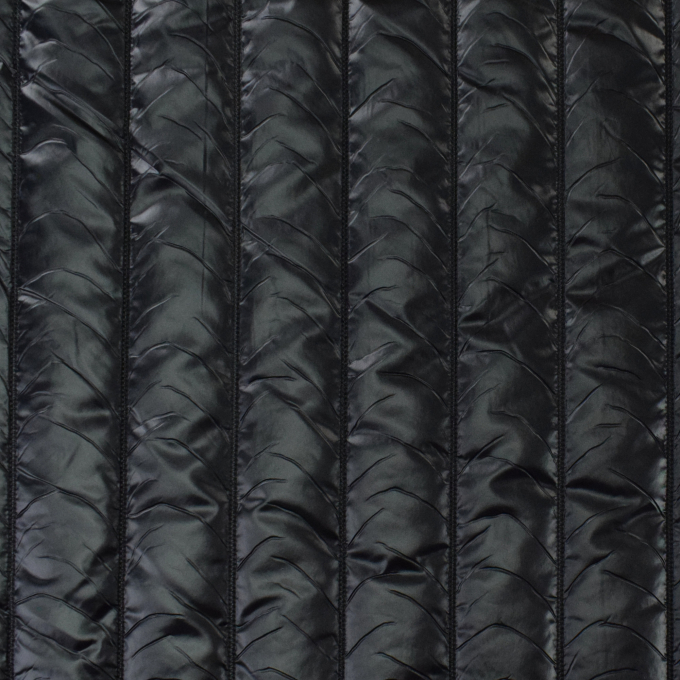 Tissu matelassé molletonné Anna Burda, noir