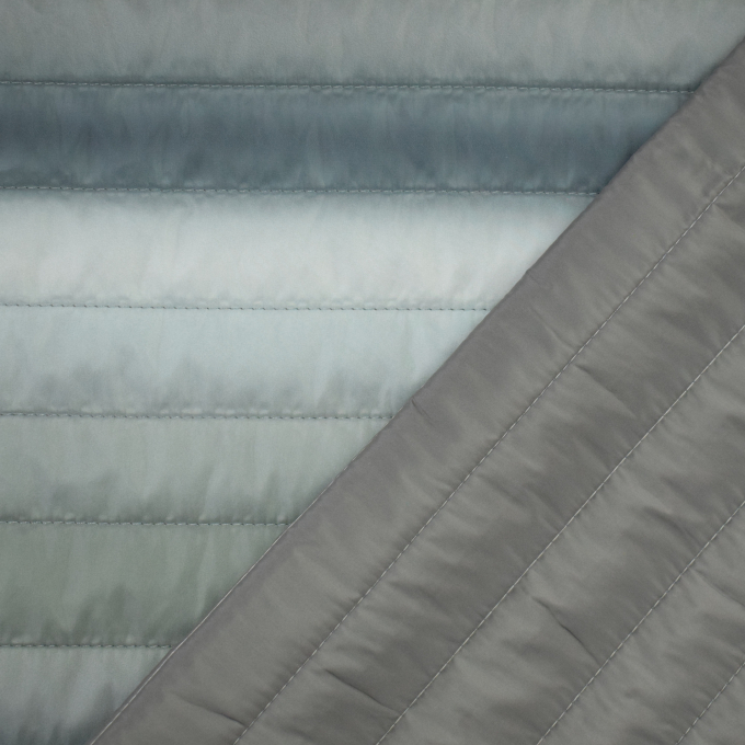 Tissu matelassé molletonné Dégradé de couleurs, gris