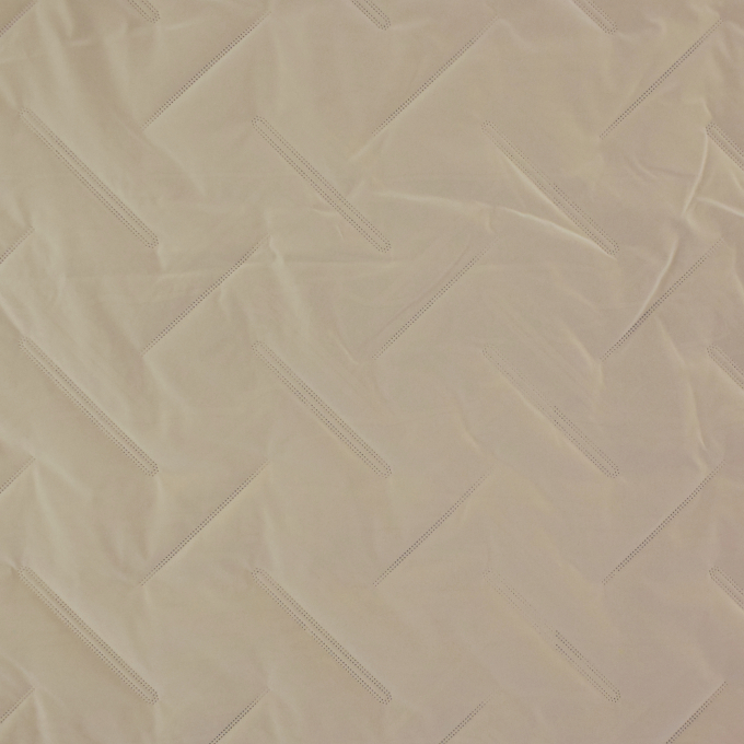 Doorgestikte stof Mila, beige