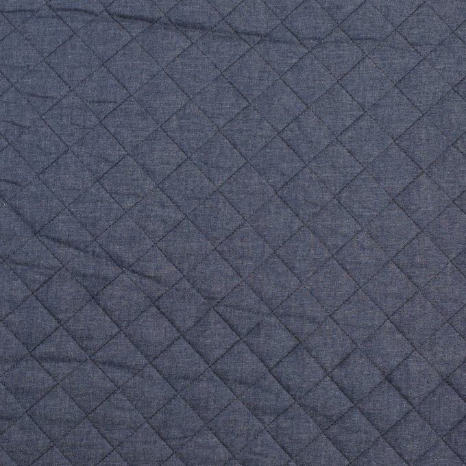 Gewatteerde stof met imitatiebont denim, donkerblauw