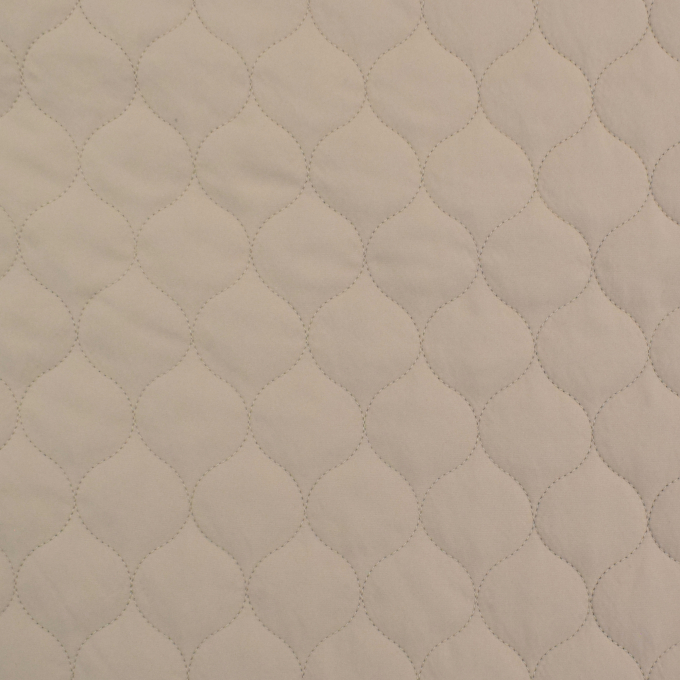 Tissu matelassé molletonné Losanges arrondis Alma, beige