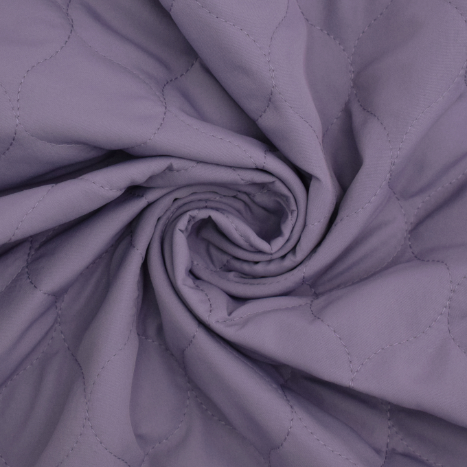 Tissu matelassé molletonné losanges arrondis Alma, pourpre
