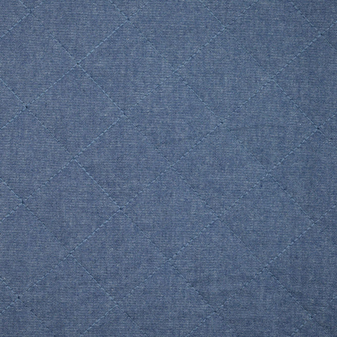 Doorgestikte stof Chambray, jeansblauw