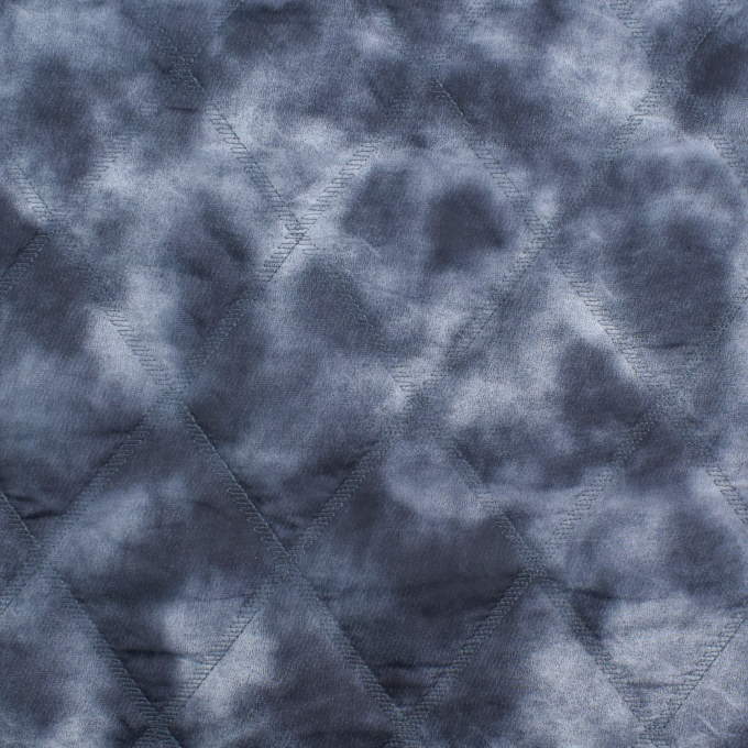 Doorgestikte stof Clouds, blauwgrijs