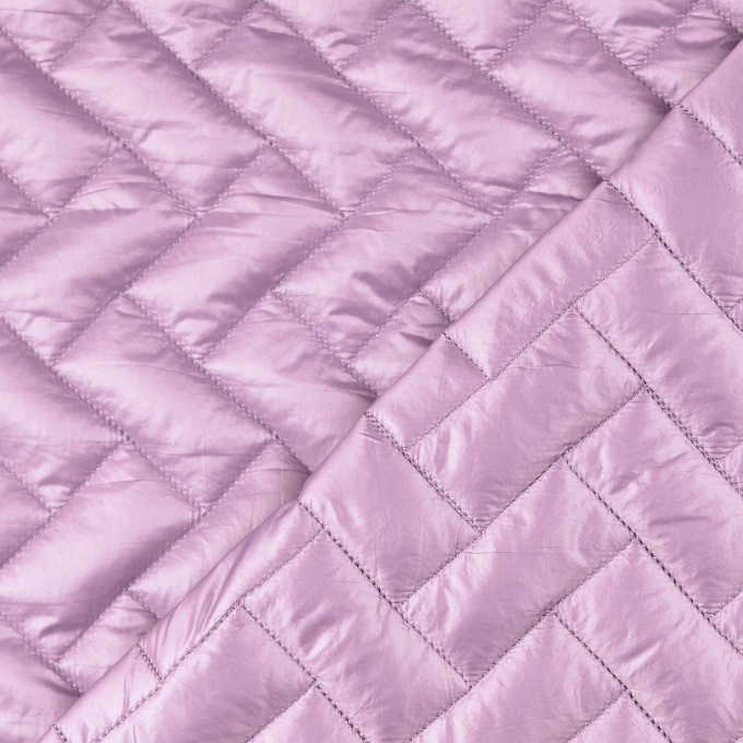 Tissu matelassé molletonné Rectangle, vieux lilas
