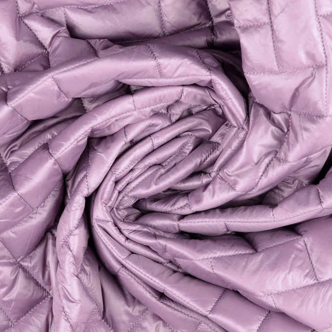 Tissu matelassé molletonné Rectangle, vieux lilas