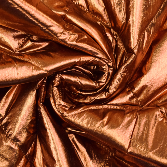 Steppstoff Shiny Diamonds, kupfer