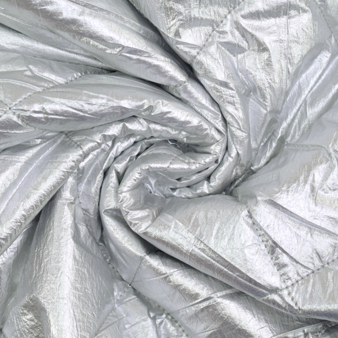 Steppstoff Shiny Diamonds, silber