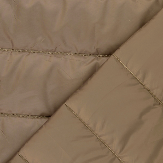 Tissu matelassé molletonné rayé Stripes, chamois