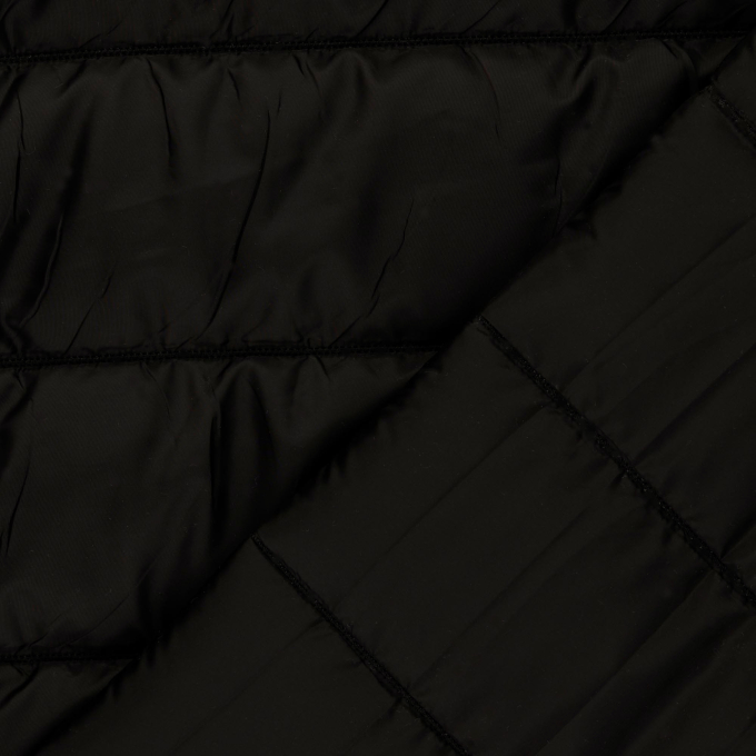 Doorgestikte stof Stripes, zwart